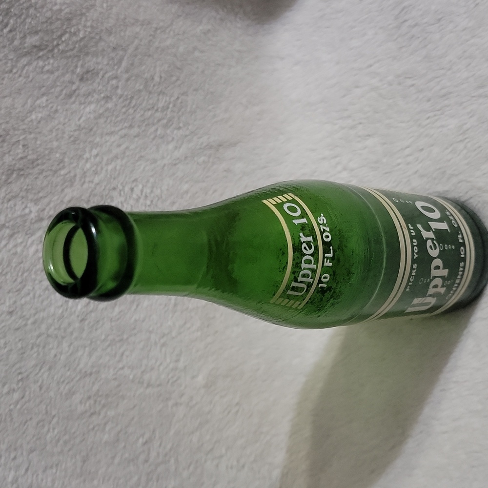 Vintage Upper 10 soda bottle - Picture 5 of 9